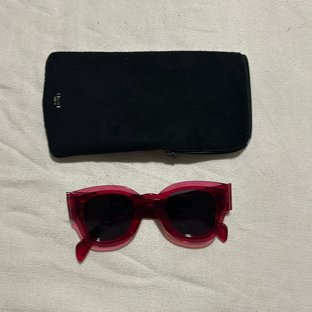 Celine Magenta Sunglasses PLEASE READ